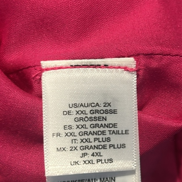 The Drop Off Shoulder Strapless Tiered Maxi Dress Beetroot Size 2X NWT - Picture 12 of 16